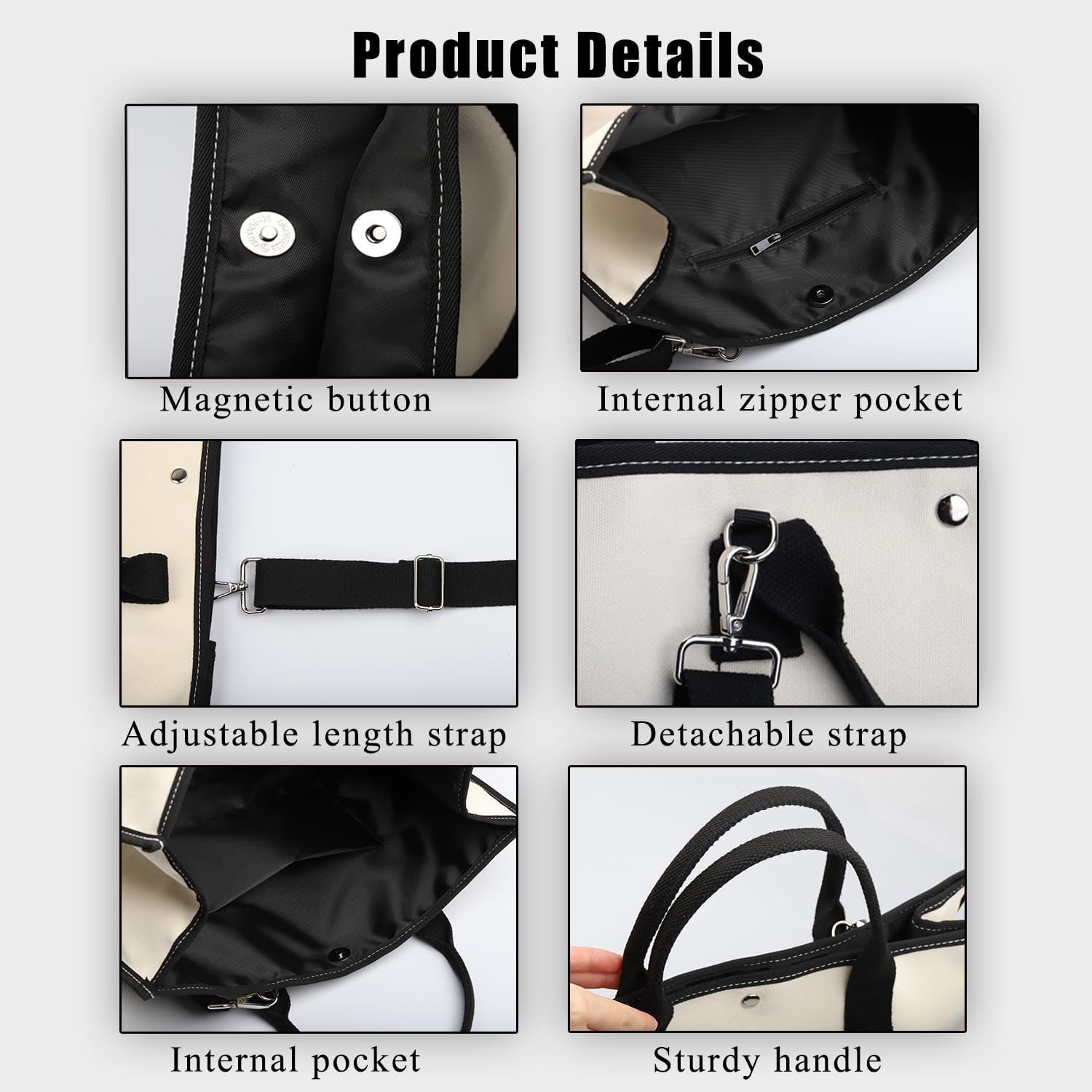 Detalle de PLITI Fourth Wing tote bag – Dragon Rider quote design for fans (soft canvas, waterproof coating)