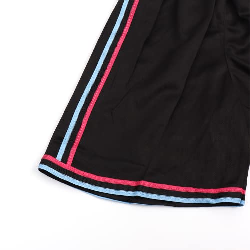 Detalle 2 de FUTERLY Maillot de basket enfant 2 pièces, short noir, 8-10 ans