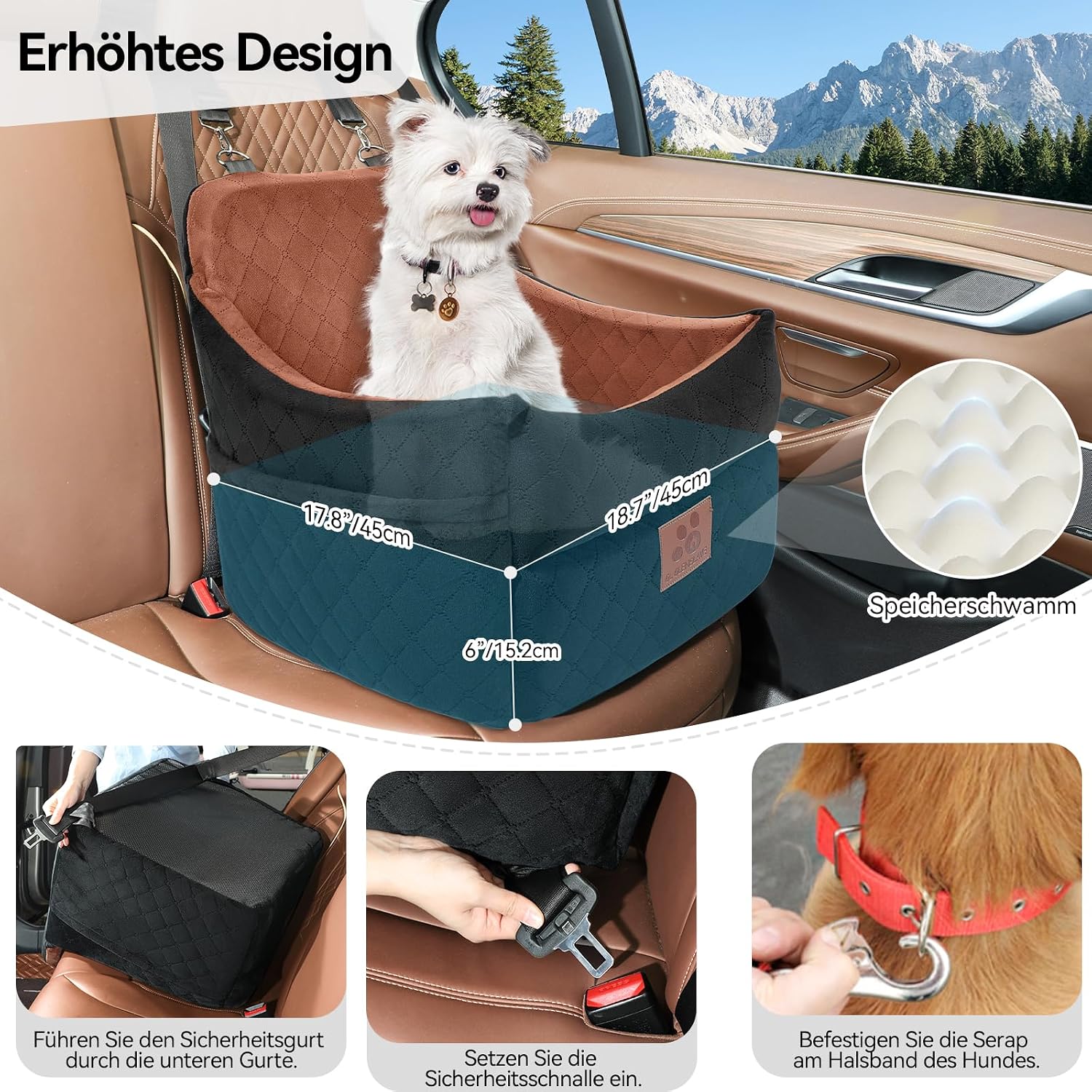Detalle 2 de GL GLENSLAVE Hunde-Autositz 35 Pfund
