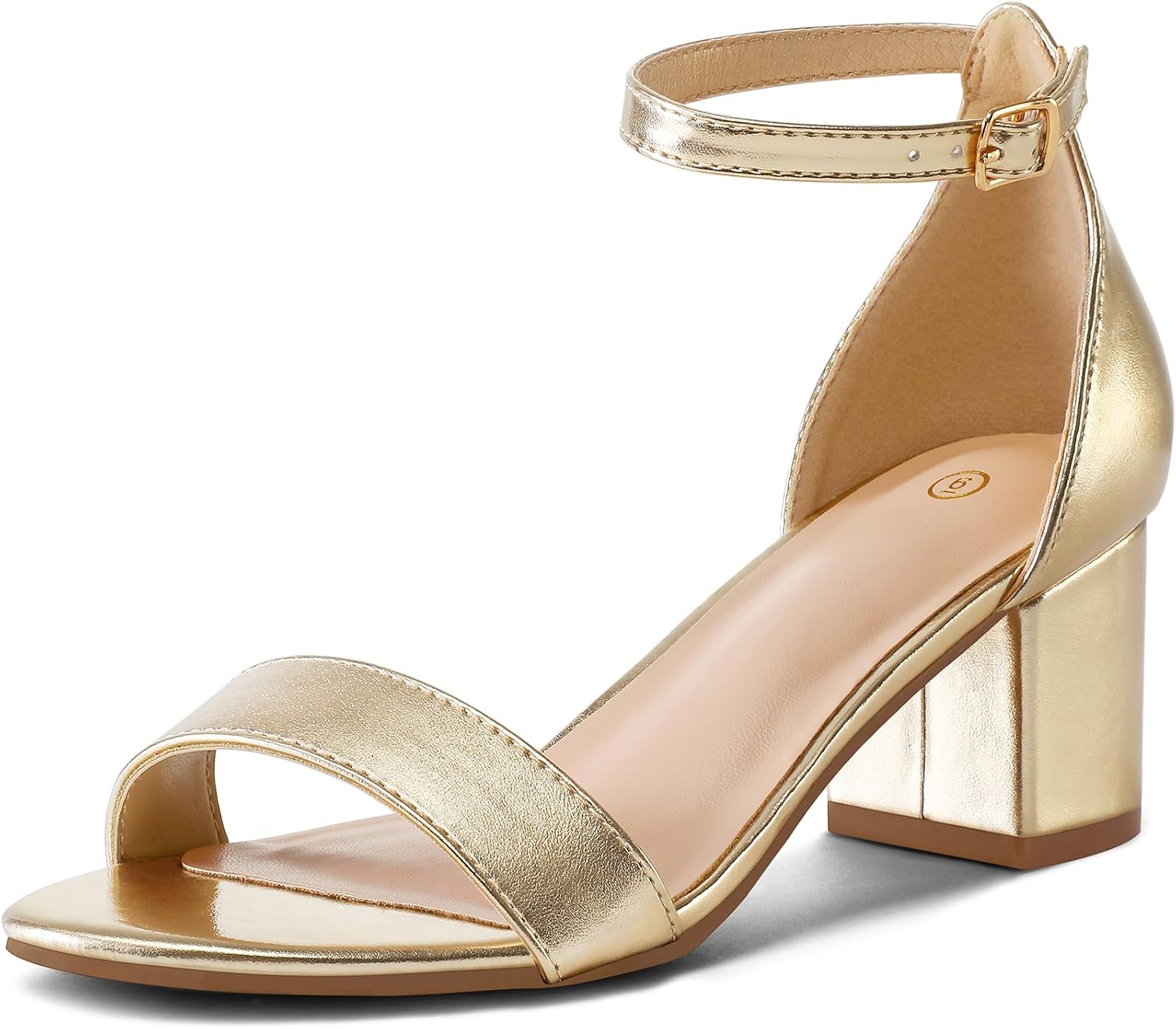 Thumbnail 6 de mysoft Women’s Chunky Low Heels Open Toe Block Heeled Ankle Strap Pump Sandals