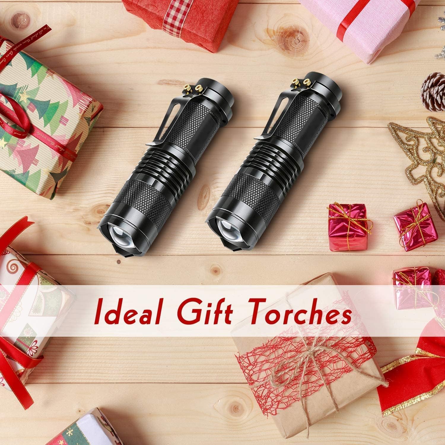 Thumbnail 6 de LETMY Pack of 2 Small LED Torches 300 Lumens ⌁