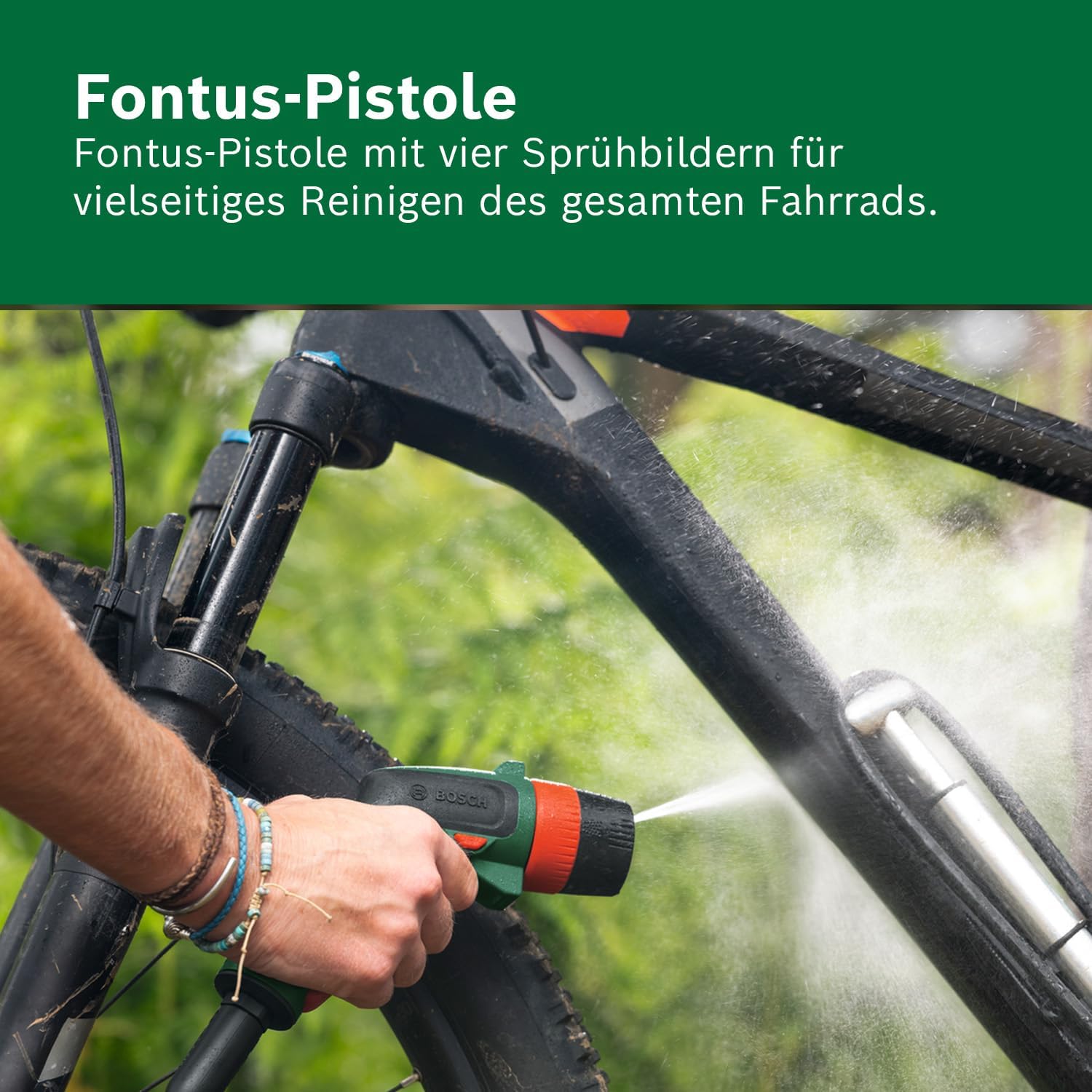 Thumbnail 3 de Bosch Akku-Druckreiniger Fontus 18V-6 für Fahrräder – mobil, 6-Liter-Wassertank und 8 Druckstufen