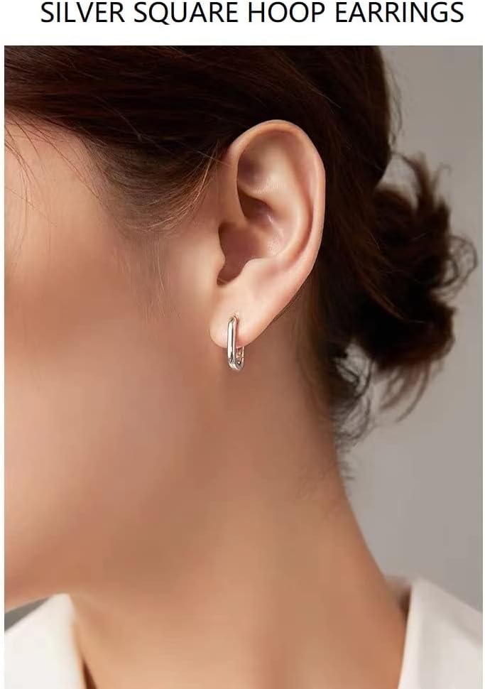 Thumbnail 2 de Orecchini Donna Argento 925 Anallergici – Set di 3 Coppie Cerchi 10/14 mm in placcatura oro bianco 14K