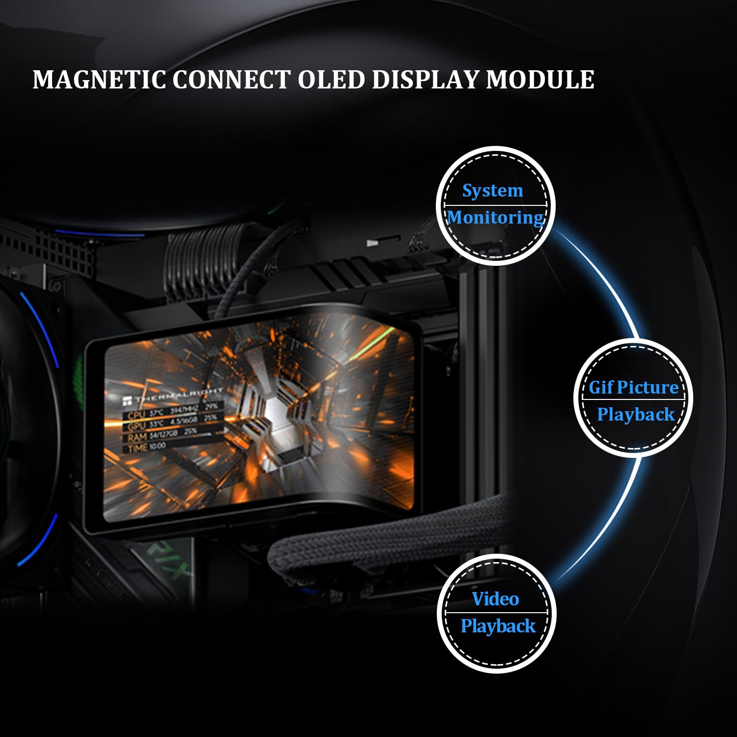 Detalle 2 de Thermalright Wonder Vision 360 Turbo 6.67in CPU cooler