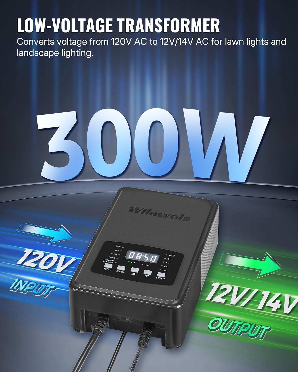 Detalle de WILAWELS Low-Voltage Landscape Transformer 300W
