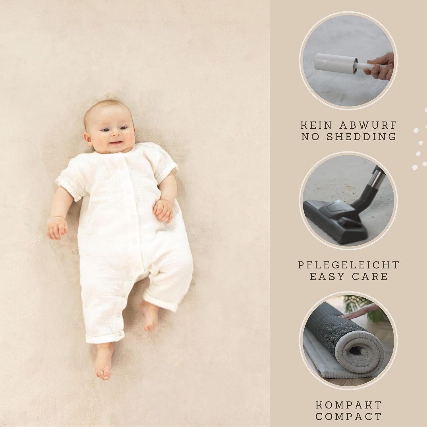 Thumbnail 3 de Hakuna Matte Wolkenweiche Spielmatte Baby 200x150x2,5 cm – Tatami/Krabbeldecke mit Memory-Schaum