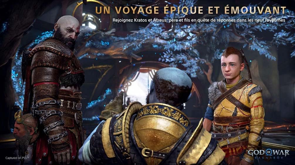 Detalle de God of War Ragnarök sur PS5 (édition Standard) – Version physique CD, 1 joueur, PEGI 18