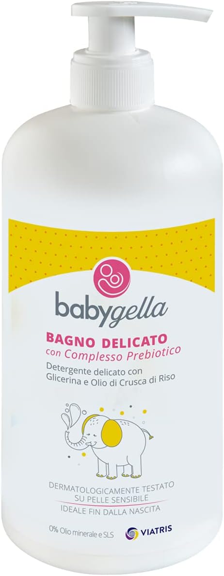 Babygella Bagno Delicato Dispenser 250 ml con Complesso Prebiotico