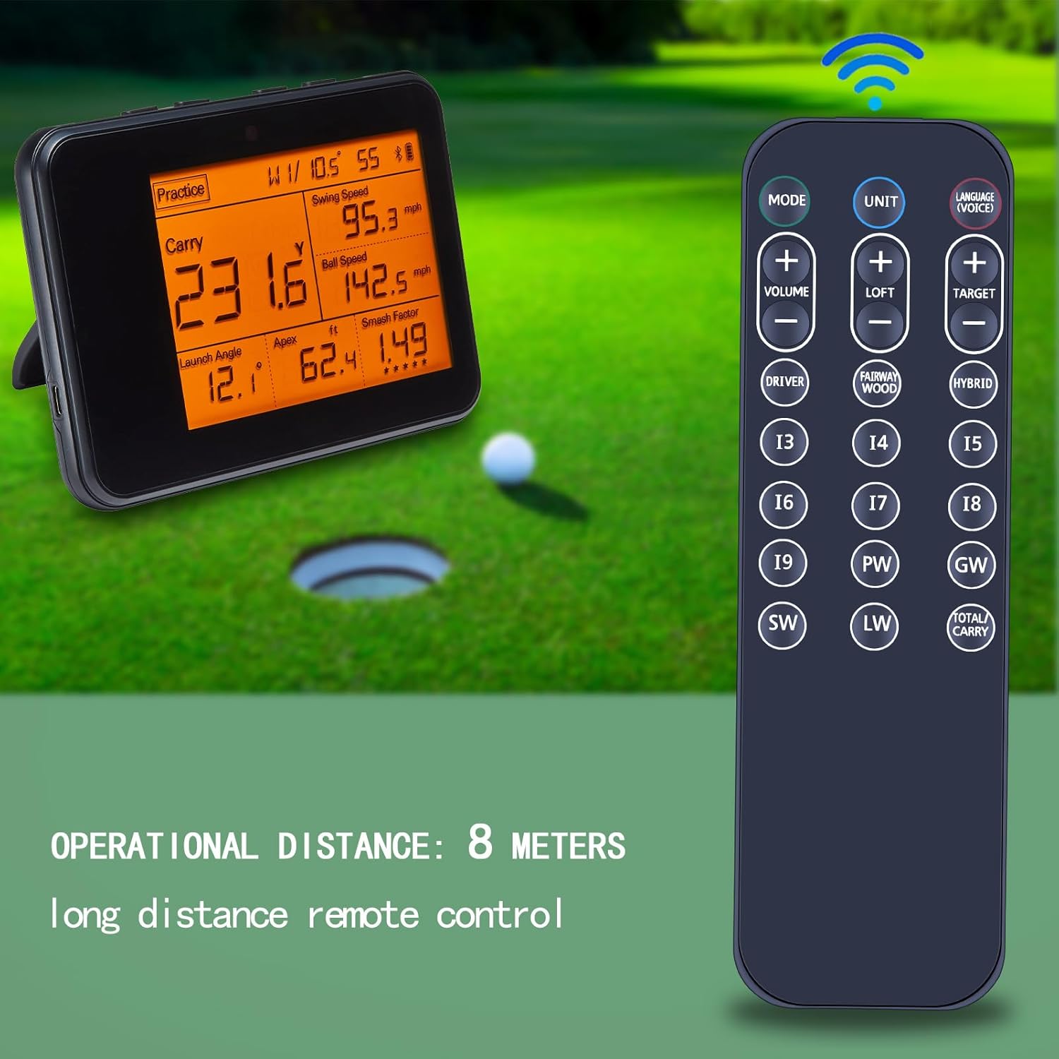 Detalle de TCNOUMT New Replacement Remote for Voice Caddie Swing Caddie SC300 Portable Golf Launch Monitor