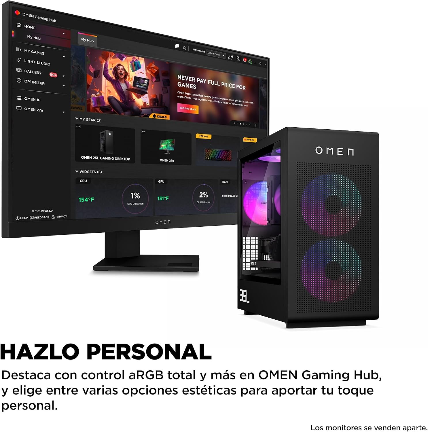 Thumbnail 7 de HP OMEN GT16-0117ns Gaming Desktop 💻 Intel Core Ultra 5 245K