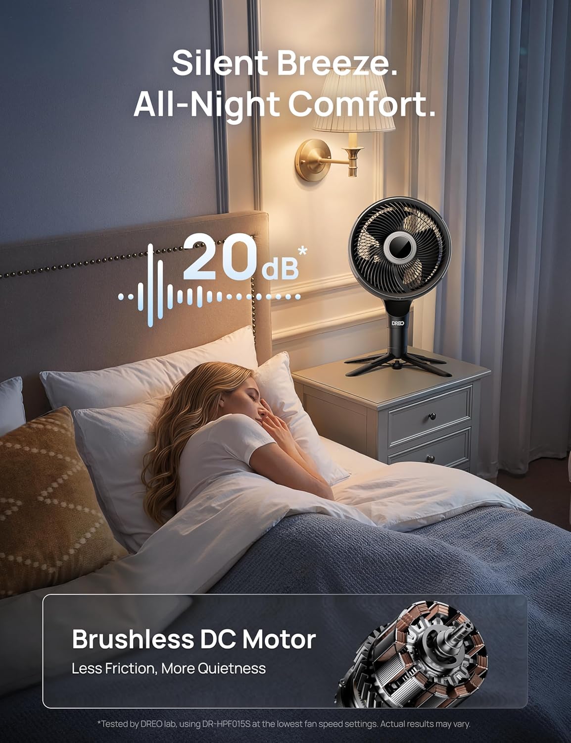 Thumbnail 4 de DREO Smart Fan for Bedroom: 2-in-1 Floor & Table Fan with Omni-Directional Oscillation
