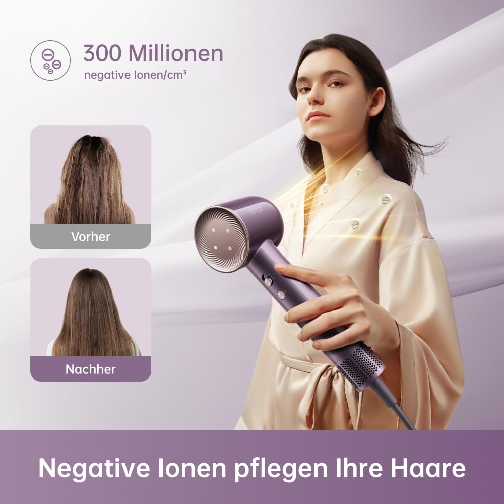 Detalle de DREAME Glory Combo Haartrockner – Profi-Luftstrom trifft Präzision