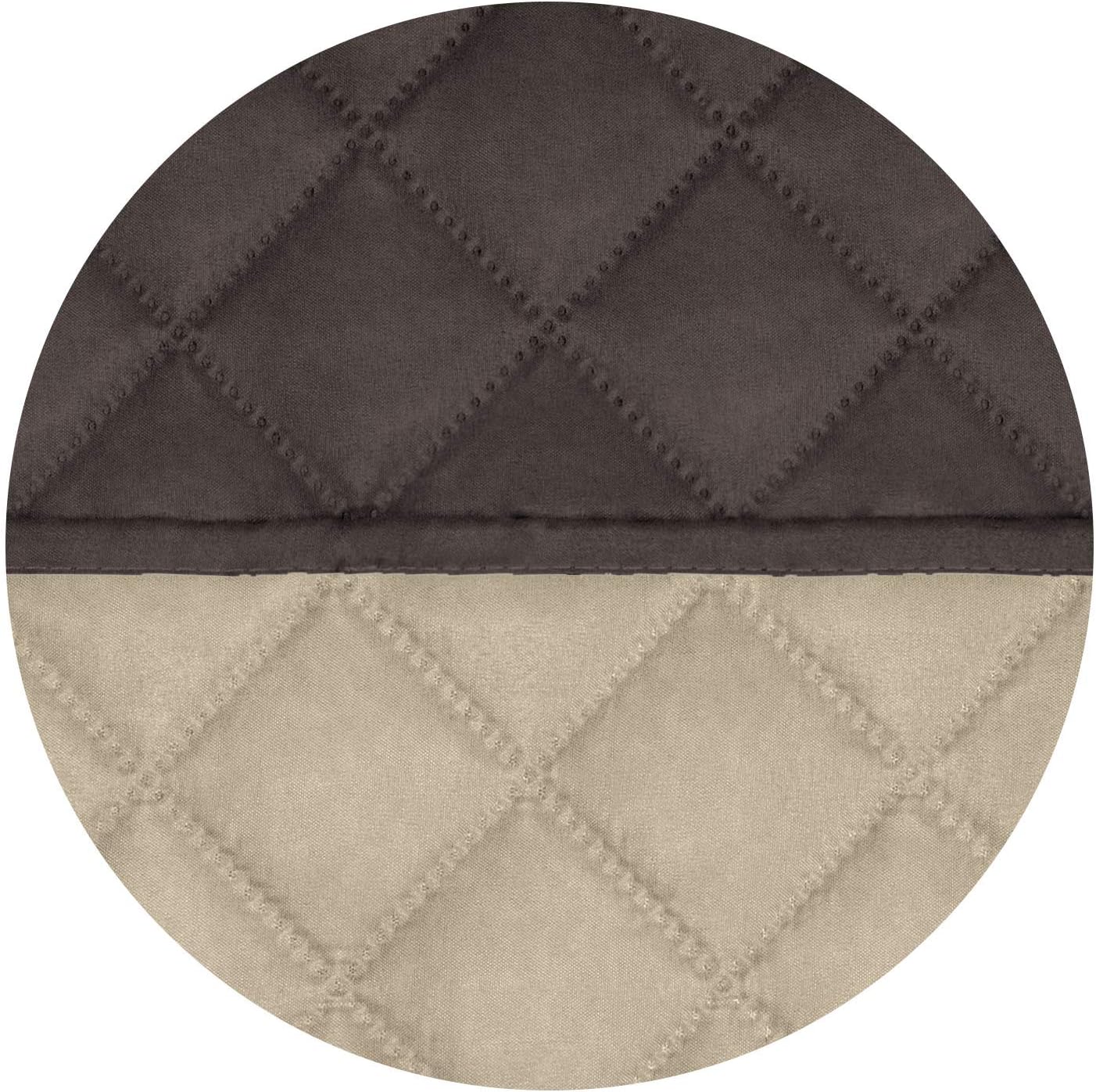 Thumbnail 4 de PureFit Reversible Quilted Sofa Cover for Loveseat — Water Resistant & Non-Slip, Chocolate/Beige