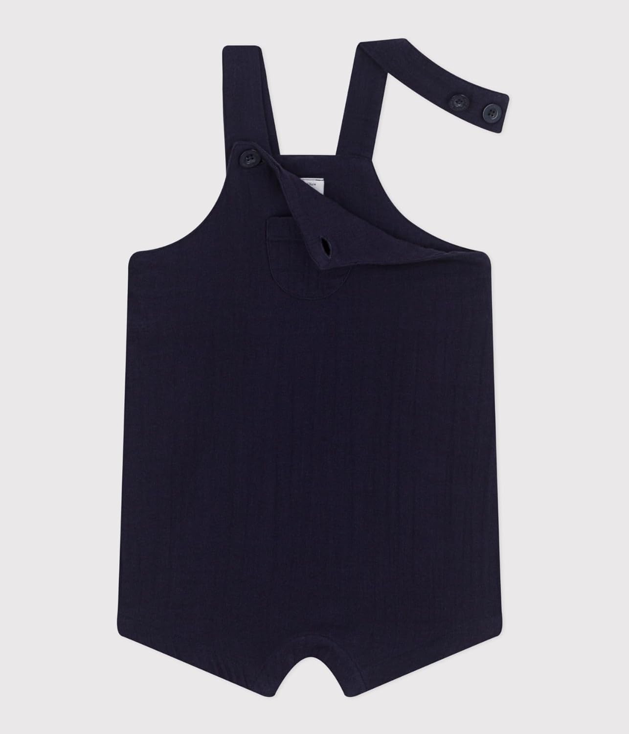 Thumbnail 1 de Petit Bateau Salopette courte bébé garçon en gaze de coton
