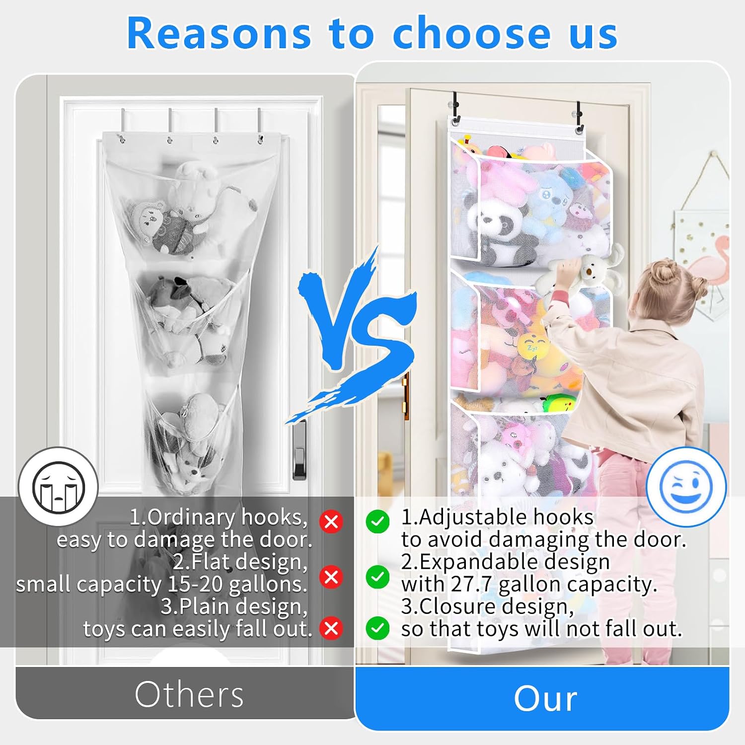 Detalle 2 de Toread Stuffed Animal Organizer 2-Pack