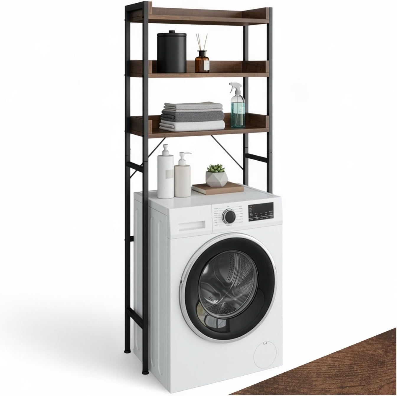 Detalle de tectake® Estanteria baño estilo industrial 165,5 cm