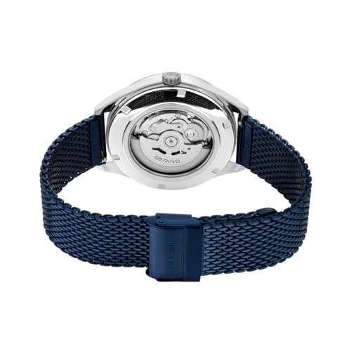 Detalle de BERING Reloj automático para Hombre, Colección Automatic 16743-307: acero inoxidable, zafiro y esfera azul