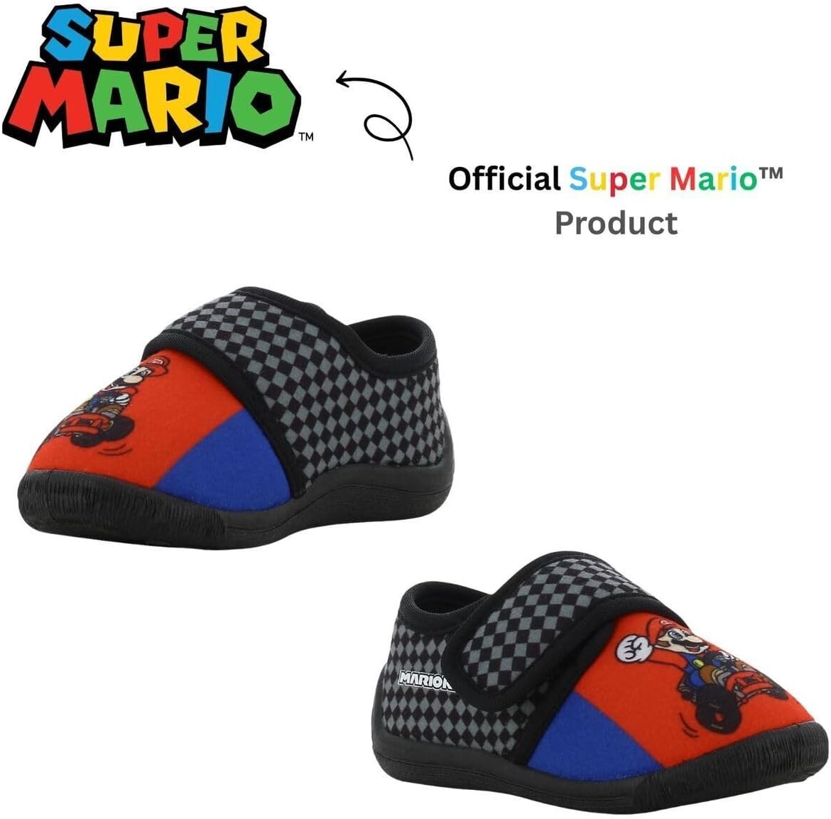 Detalle de Leomil Super Mario pantoffels voor jongens voor thuis en de kleuterschool