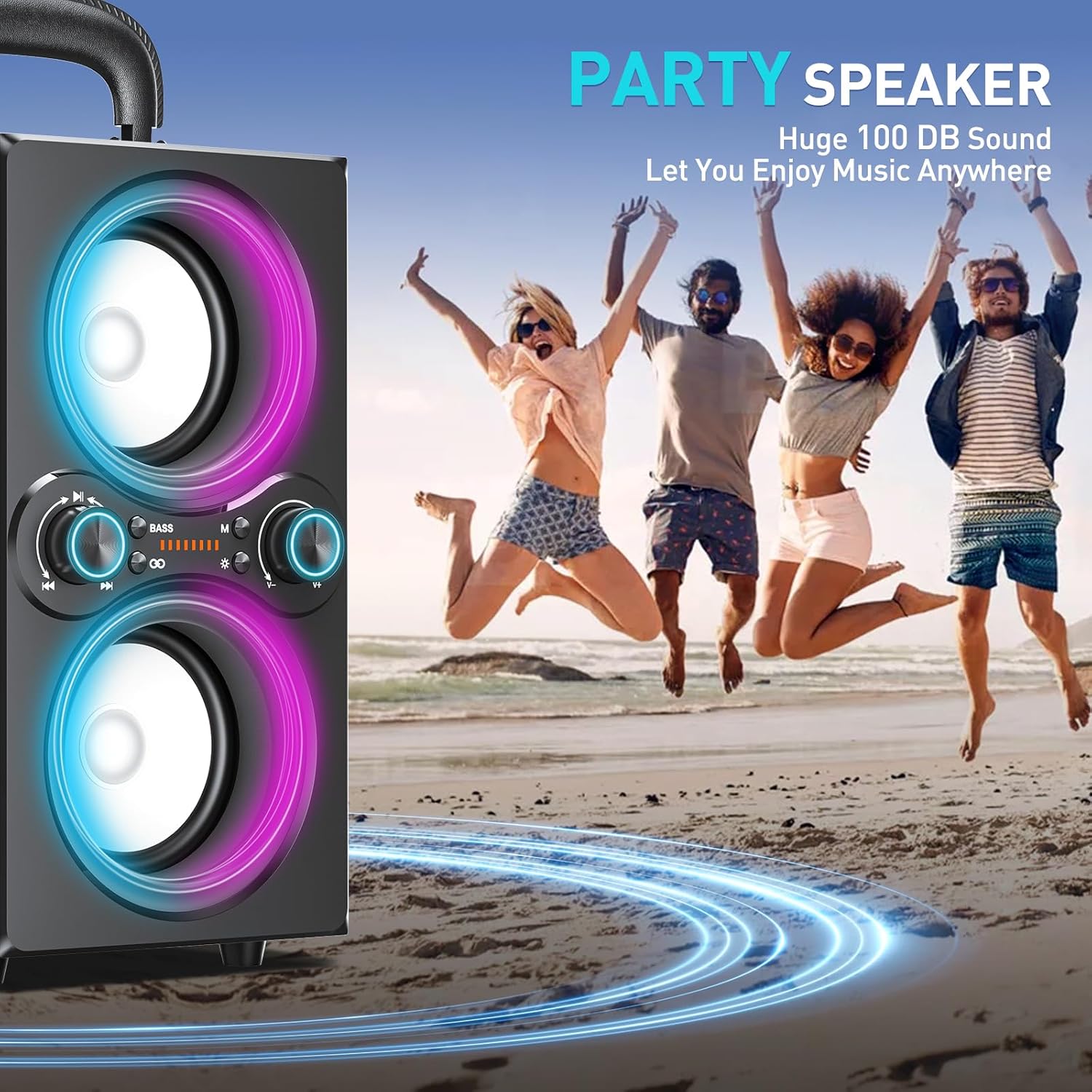 Thumbnail 4 de TPBEAT Bluetooth Speaker 80W Party Wireless Speaker