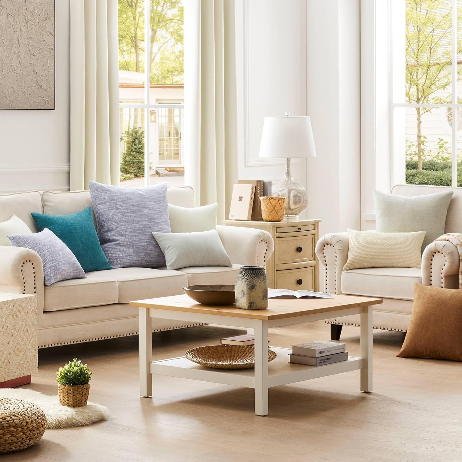 Thumbnail 5 de puredown Euro Pillow Insert 24 x 24 2-pack