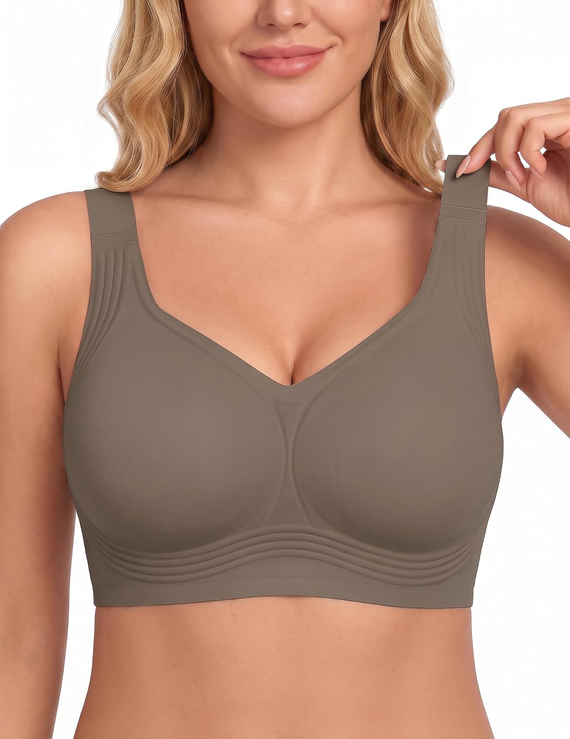 Detalle de PoseFree Seamless Wireless Bra 5-Row Closure