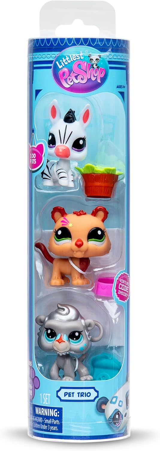 Thumbnail 7 de Littlest Pet Shop Pack 3 Zoo Pets BF00597 con Accesorios 🐾