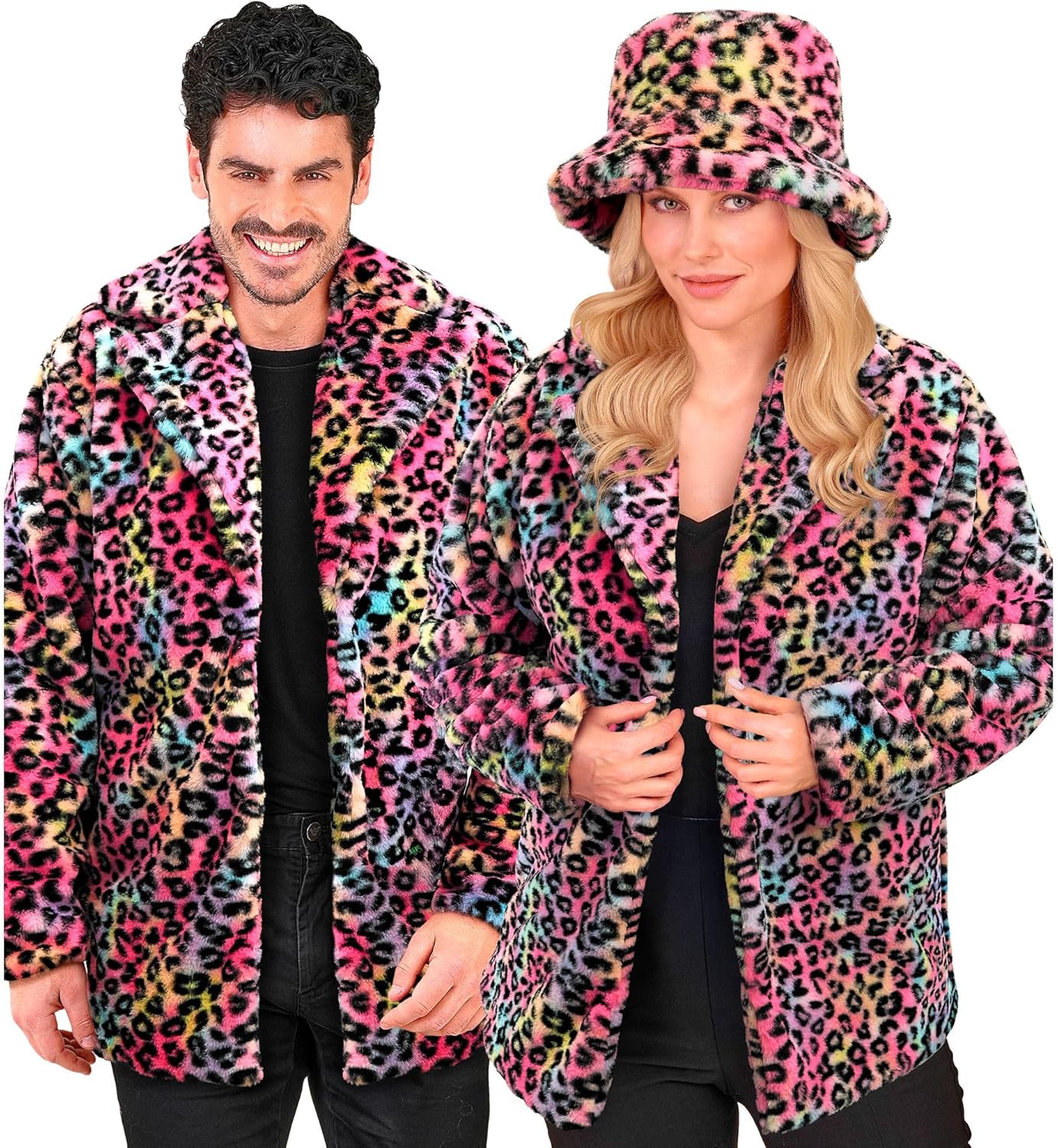 Thumbnail 6 de W WIDMANN MILANO Party Fashion – Gelbe Kunstfell-Jacke für Damen und Herren