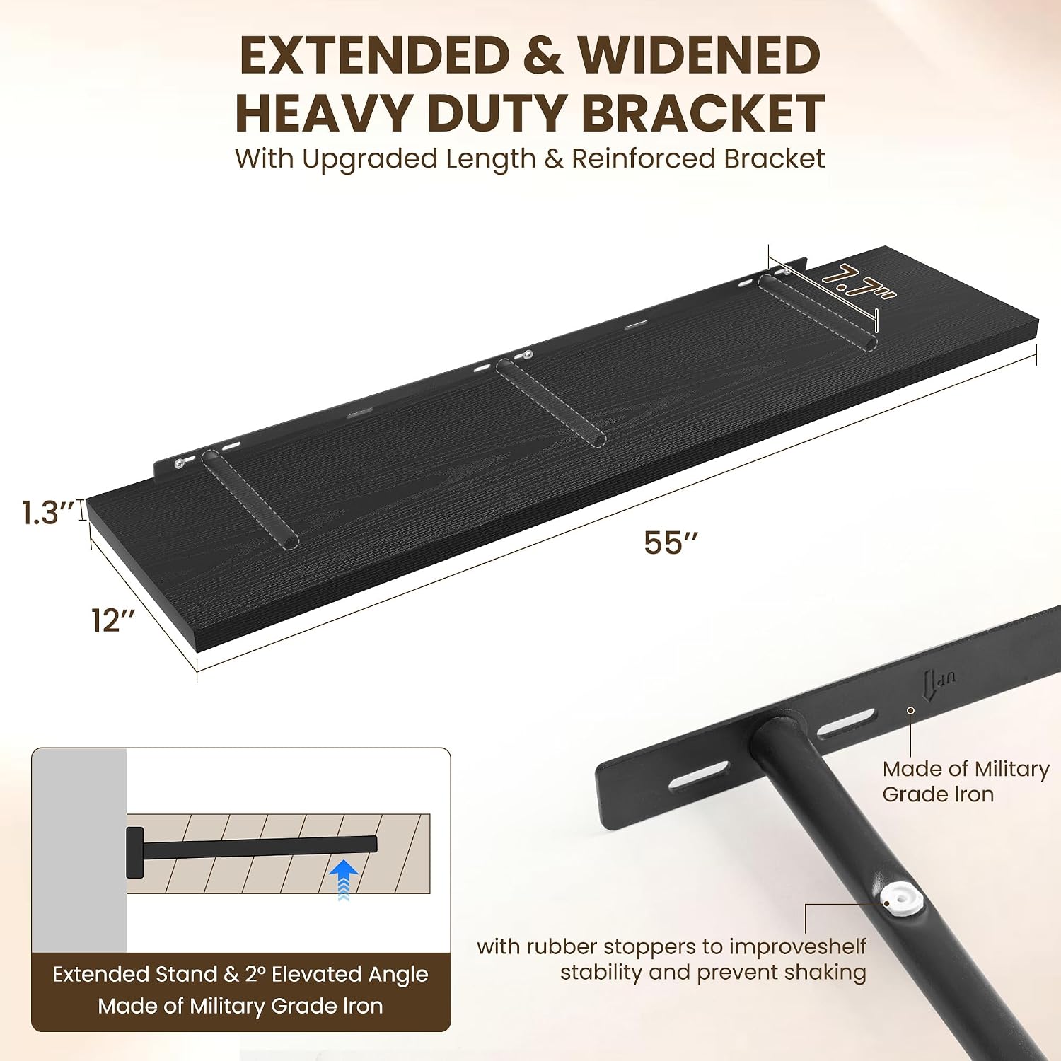 Thumbnail 2 de Dreamland Floating Shelves, 12-Inch Deep