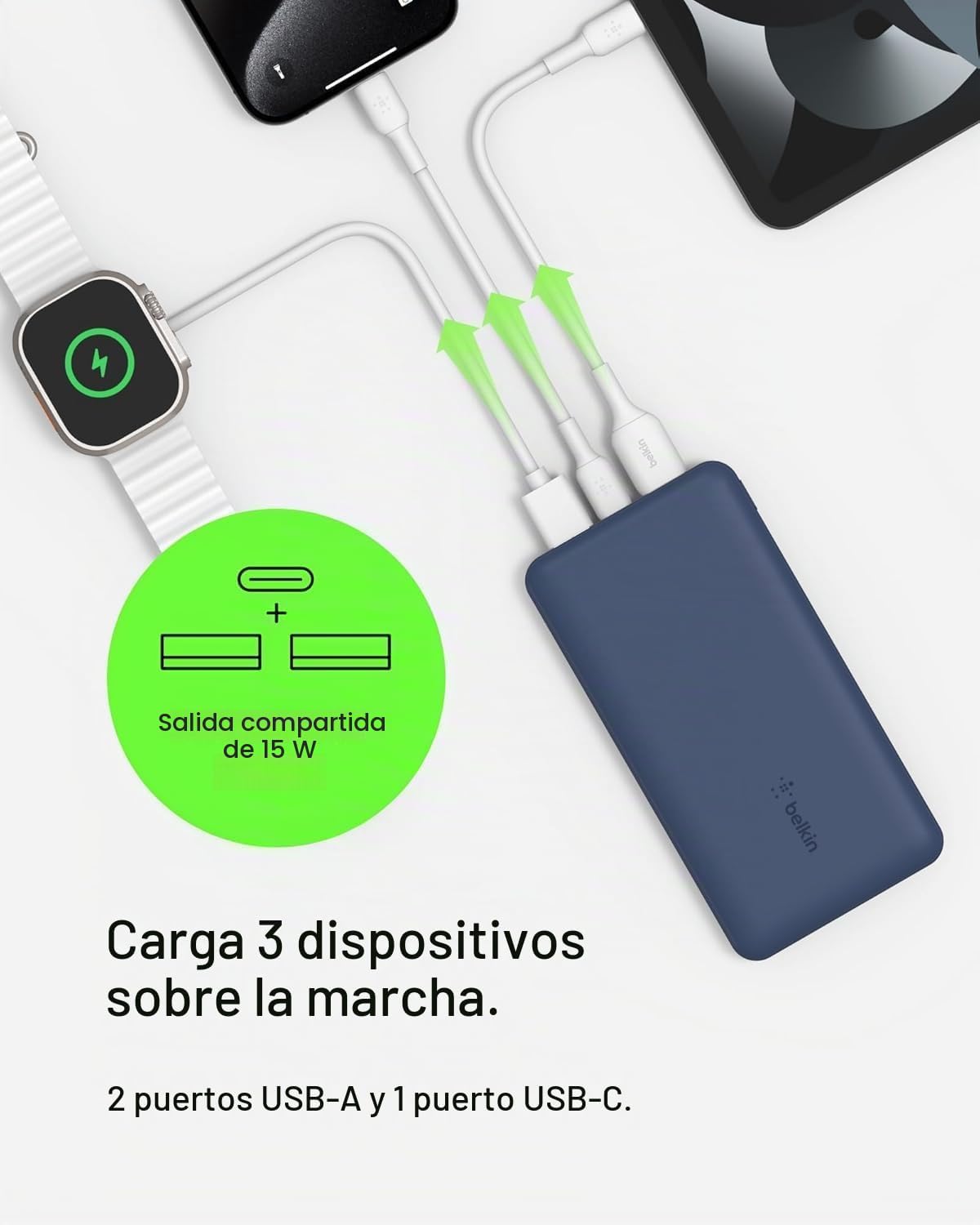 Thumbnail 2 de Belkin Power Bank 10000mAh - Carga rápida USB-C 💙