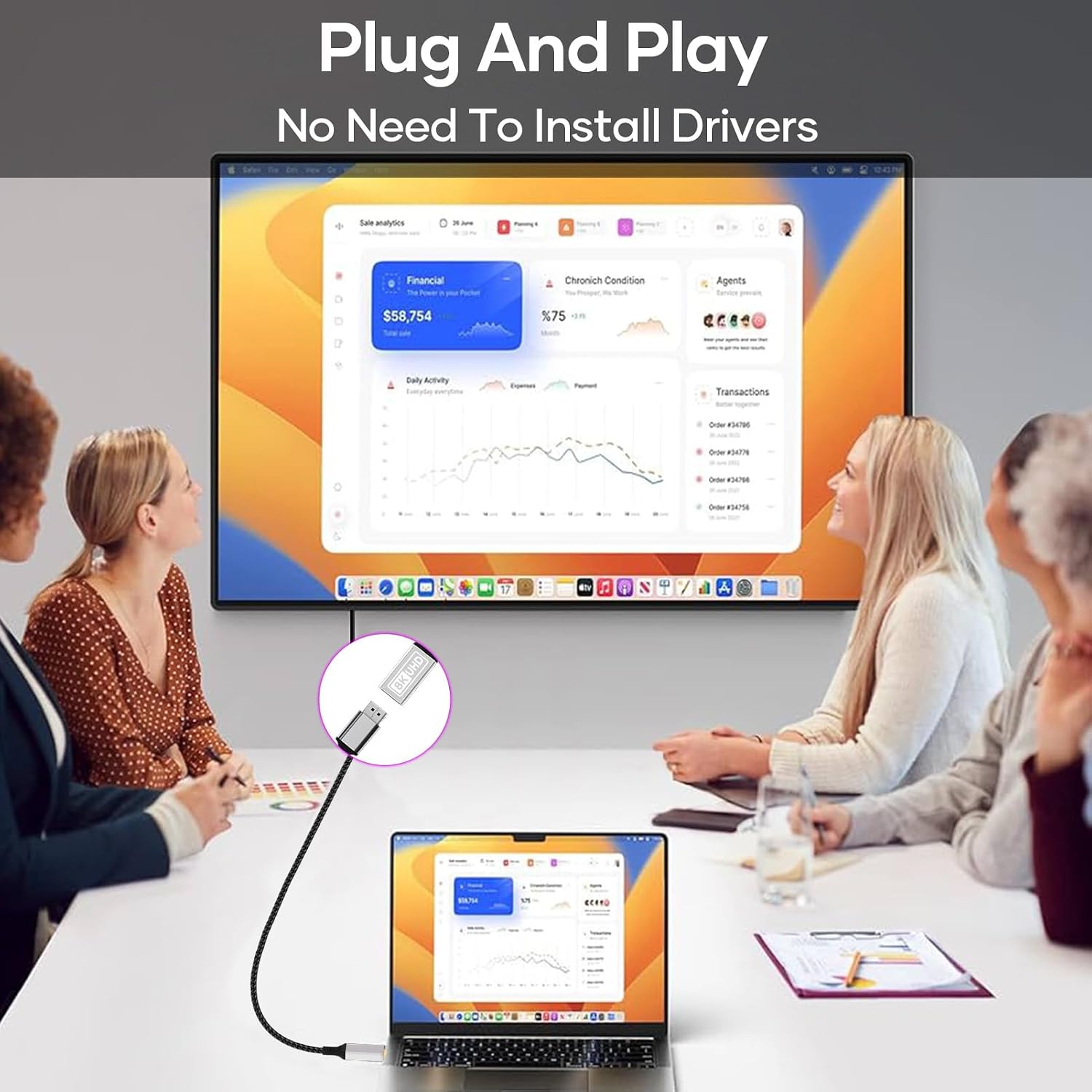 Detalle 1 de Lumivtx przedłużacz HDMI 2.1, 2 m, 48 Gb/s, do 10K i 8K 60 Hz