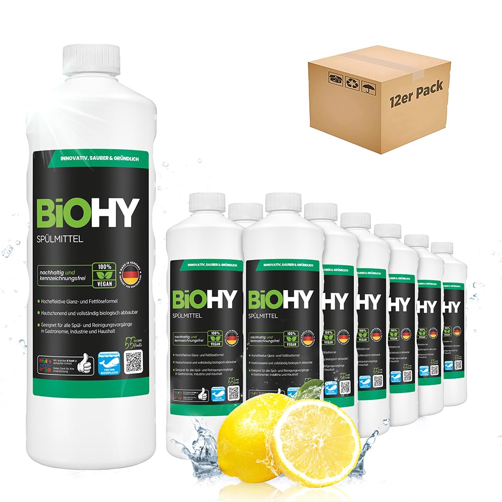 Thumbnail 6 de BiOHY Klarspüler (1 l) für die Spülmaschine – Bio-Geschirrspülmittel als Glanz- und Kalkschutz