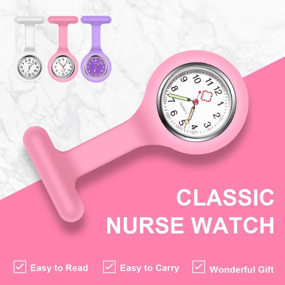 Thumbnail 2 de Vicloon Krankenschwester-Uhren, 3er-Set Quarzwerk mit Clip