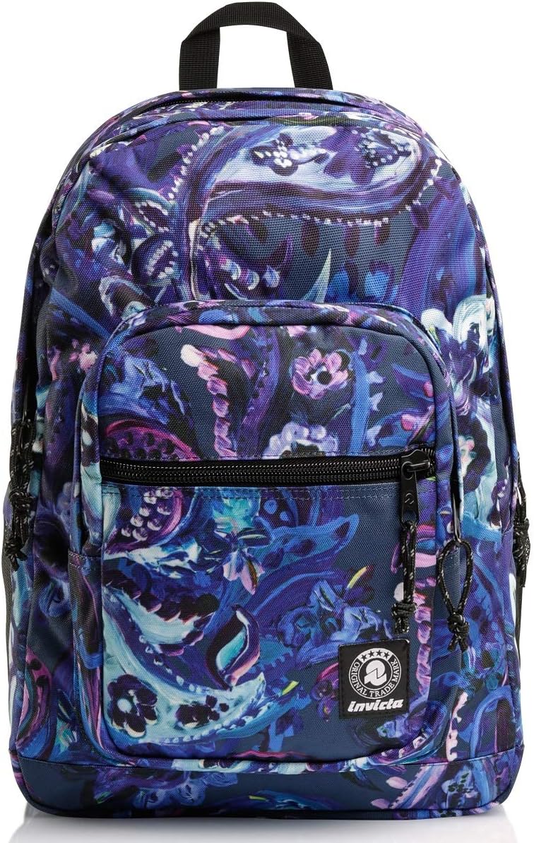 Detalle de Invicta JELEK FANTASY sac à dos écologique 38 L, poches latérales et compartiment ordinateur portable