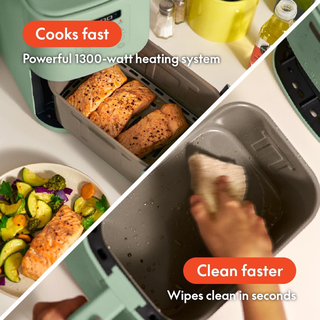 Thumbnail 3 de bella 4Qt Slim Air Fryer with Fits-anywhere Kitchenware in Seaglass
