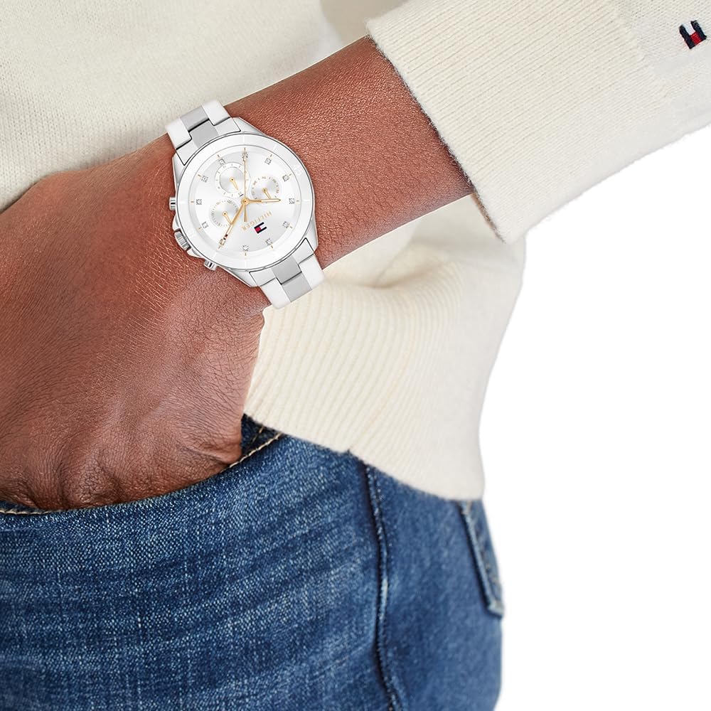 Thumbnail 3 de Tommy Hilfiger Multi Zifferblatt Quarz Uhr für Damen mit Edelstahlarmband