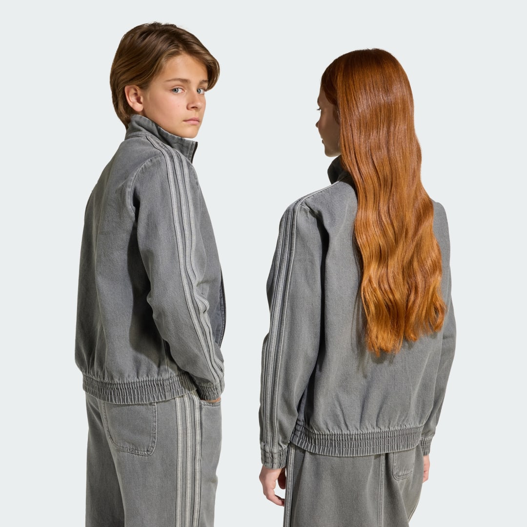 Thumbnail 1 de Adidas Firebird chaqueta denim gris