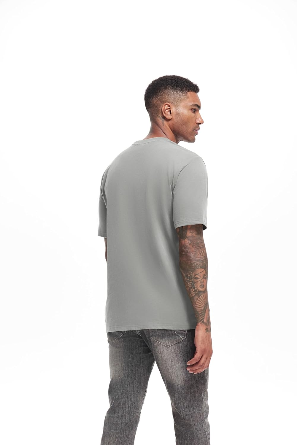 Thumbnail 1 de VEIISAR Herren dickes Rundhals Langarm-T-Shirt aus 100% Baumwolle (Heavy-Duty, vorgewaschen)