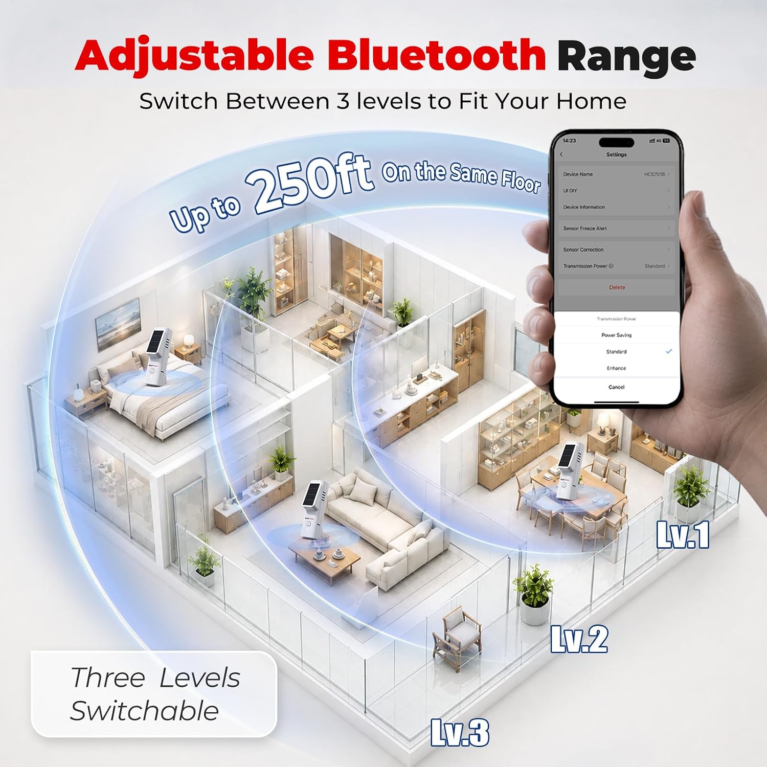 Detalle 2 de Bluetooth Thermometer and Humidity Meter 2-Pack
