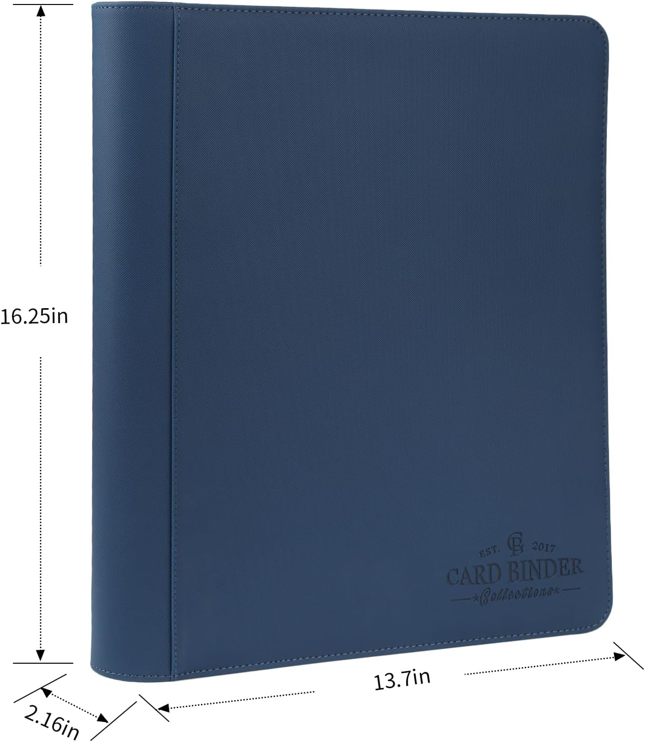 Detalle 2 de CARDBINDER toploader-blue 9-Pocket Toploader Binder, Blue, Holds 288 Cards