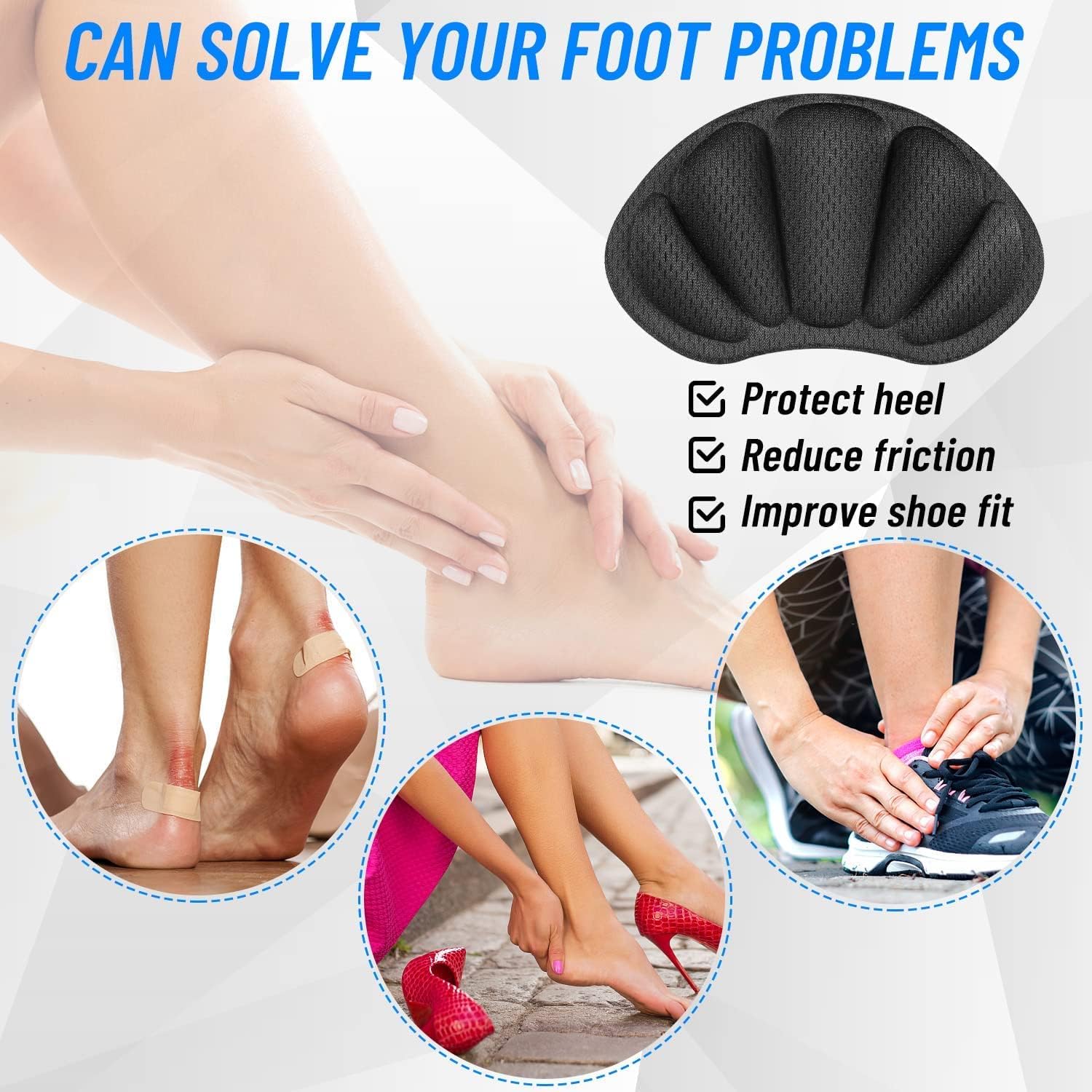 Detalle 2 de Heel Cushion Pads 8 pack self-adhesive