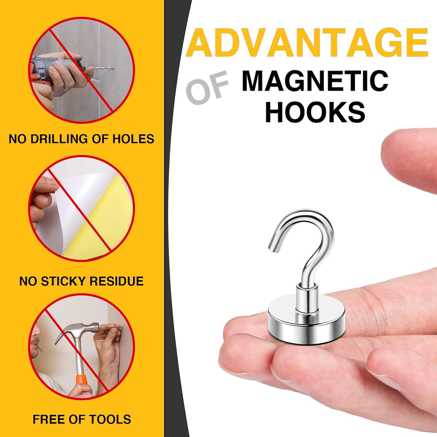 Thumbnail 5 de DIYMAG Magnetic Hooks 30lbs 20 Pack