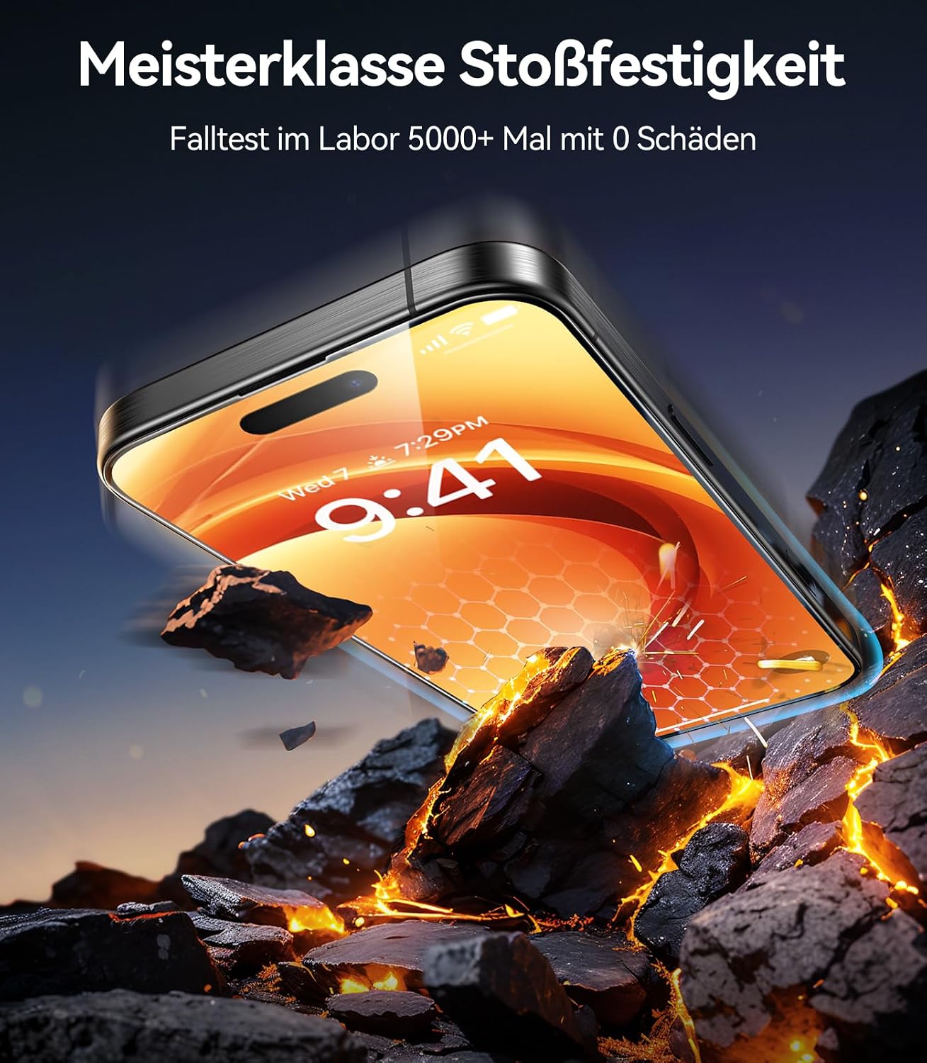 Detalle 2 de TORRAS iPhone 17 Panzerfolie 9H+ Stoßfest 2er Set