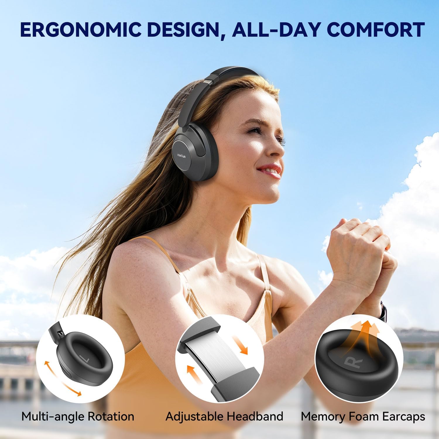 Thumbnail 6 de EarFun Wave Pro 80H Wireless Headphones