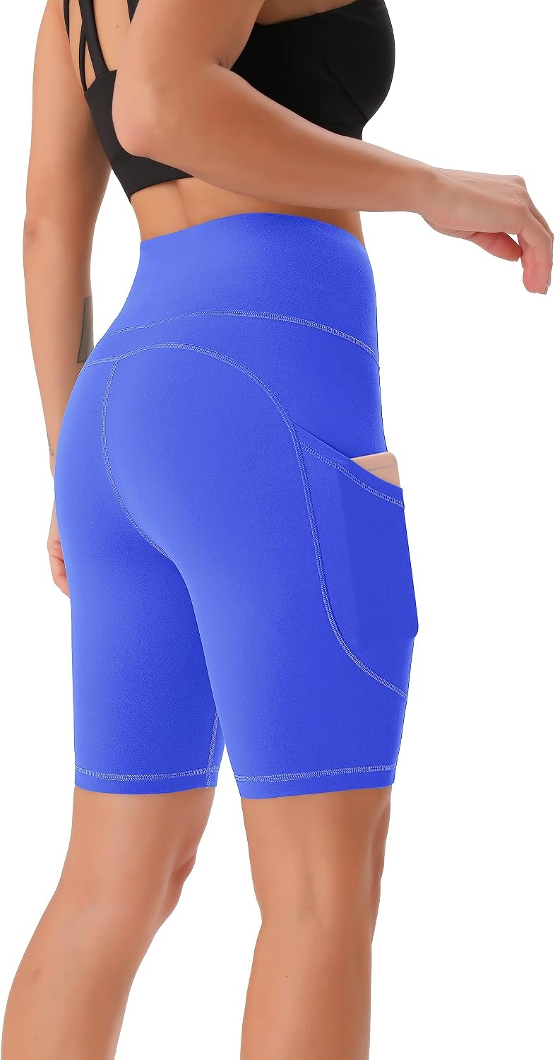 Detalle 1 de Persit Damen Kurzleggings für Radfahren mit Taschen