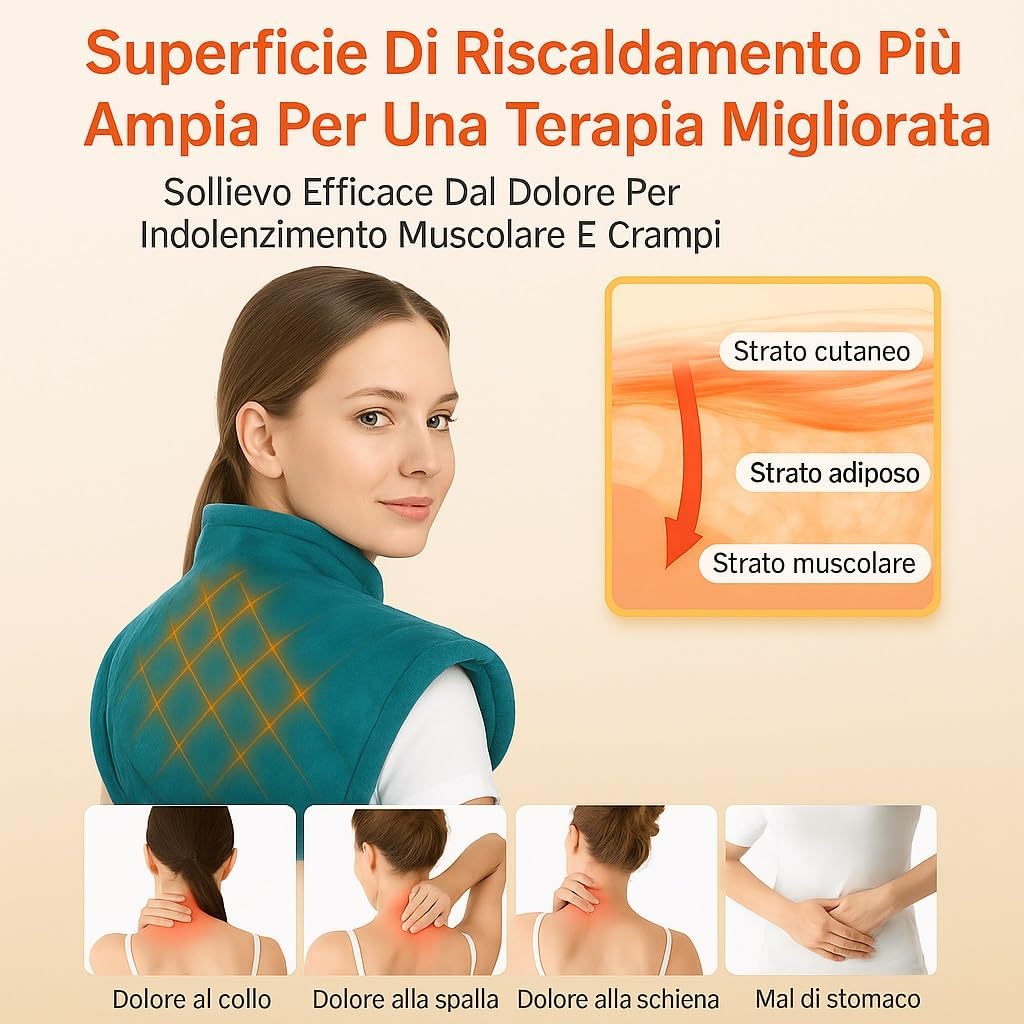 Thumbnail 3 de Cuscino Riscaldante Ponderato 1200g per Collo e Spalle
