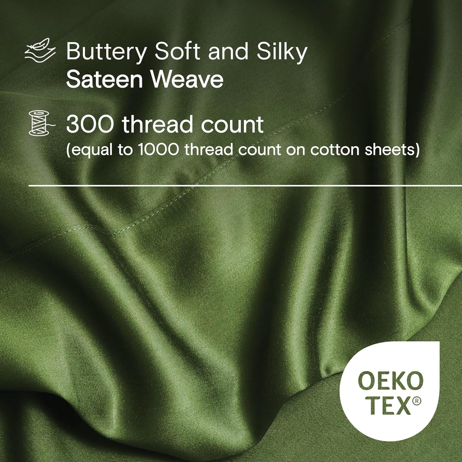 Thumbnail 2 de DOZ by SIJO DOZ Sheet Set (Forest, Queen) — 100% bamboo-derived viscose cooling sheets with deep pockets