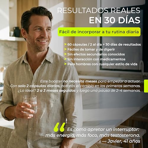 Thumbnail 6 de BioEnergyzed Testosterona Hombre con Maca Negra 10:1 2300 mg — Energía, Rendimiento y Fuerza natural (60 cápsulas)