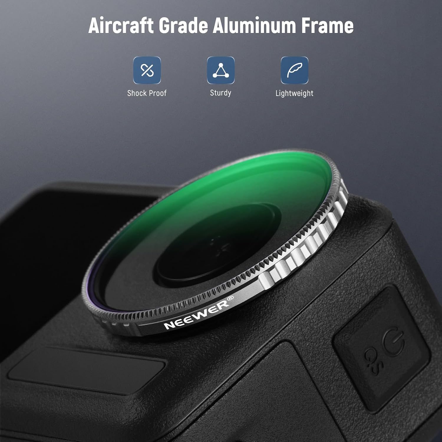 Detalle 2 de NEEWER 6er-Set ND-Filter für DJI Osmo Action 5 Pro/Action 4 (CPL + ND8 bis ND256), FL-N70