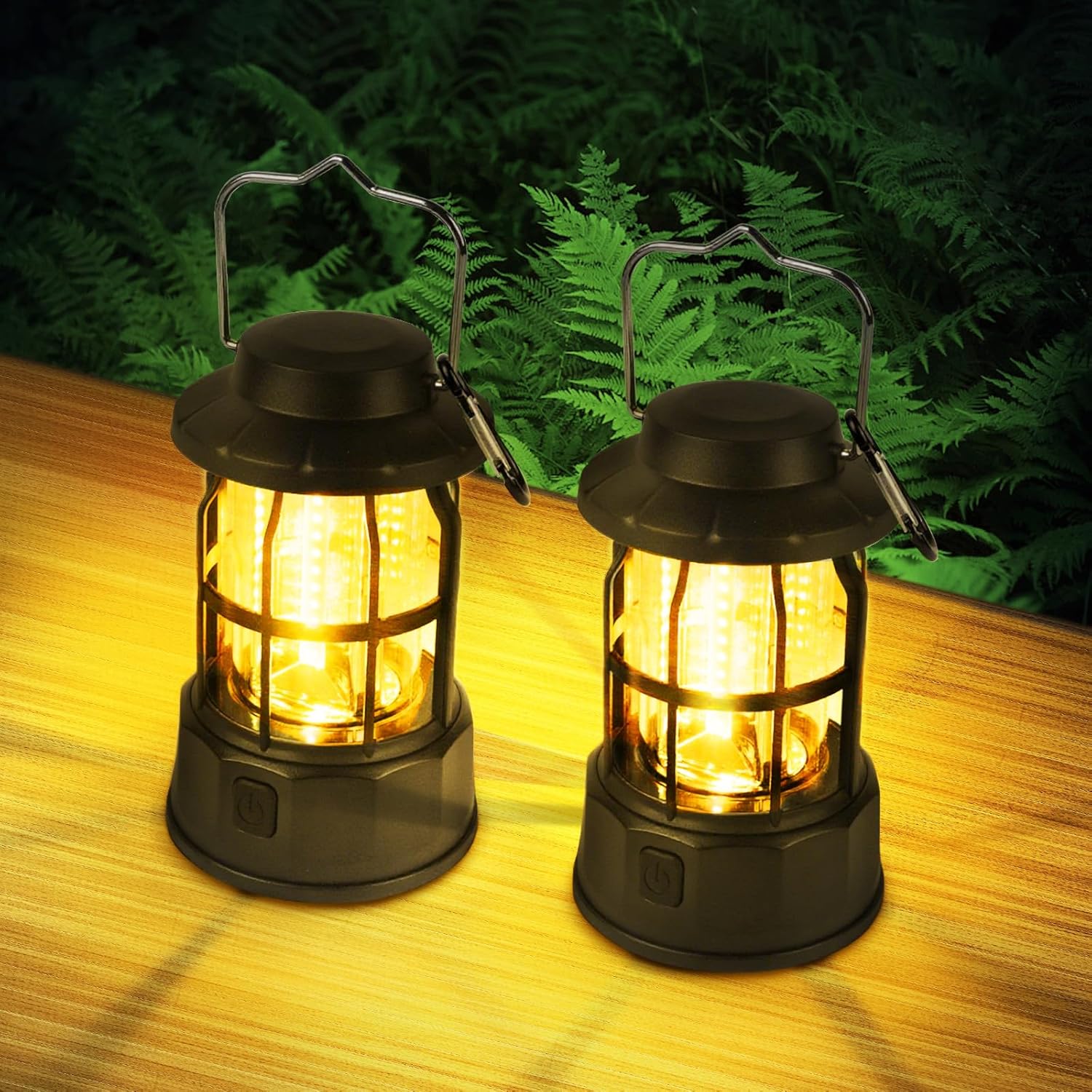 Detalle de Flintronic Camping Lanterns Retro 2-pack