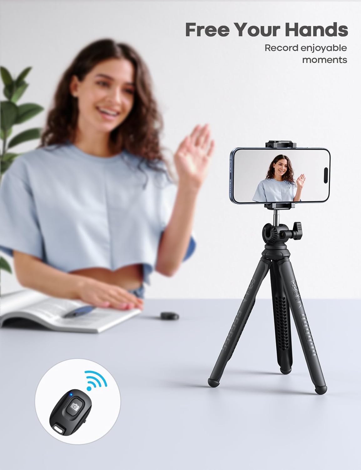 Detalle de Lamicall Mobile Phone Tripod 360°